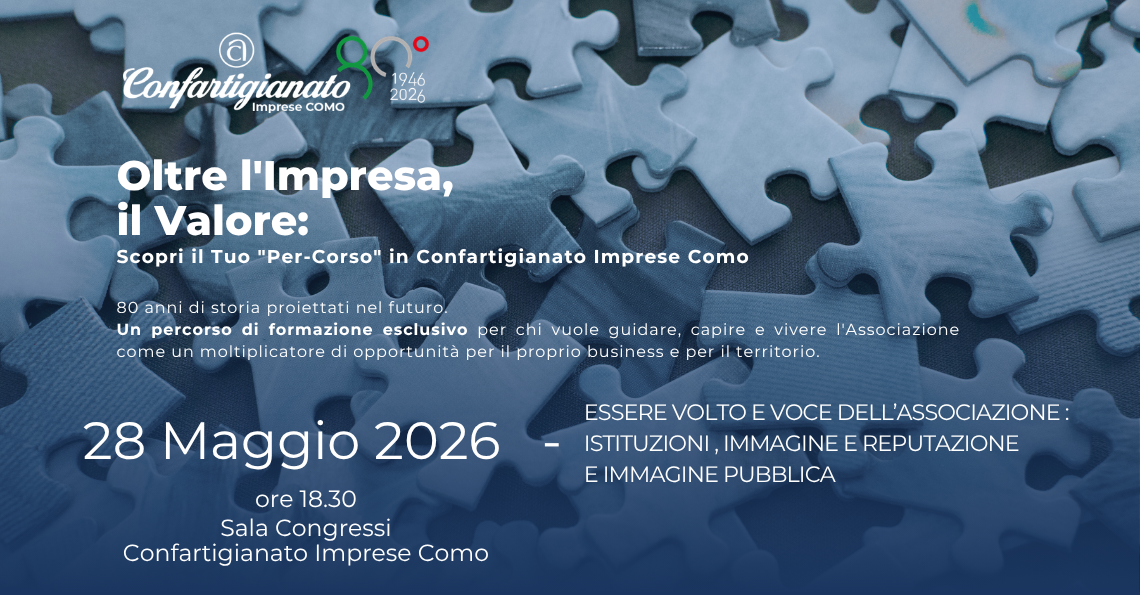 TERZO APPUNTAMENTO DEL PER-CORSO FORMATIVO PER DIRIGENTI “OLTRE L’IMPRESA, IL VALORE”